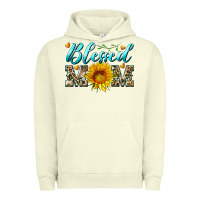 Pigment Pistachio blessed mom with sunflower Urban Hoodie - Artiststas