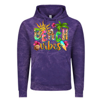 Cloud Purple Beach vibes Vintage Hoodie - NancyCooperArtShop