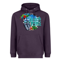 Plum beach please Heavyweight Hoodie - CowhideDigitalArt