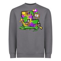 Storm louisiana map alligator mardi gras olivia Heavyweight Sweatshirt - OliviaCreatesArt