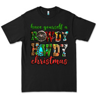 Black Have yourself a rowdy howdy Christmas Premium Tee - NancyCooperArtShop