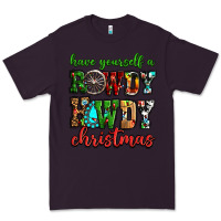 Plum Have yourself a rowdy howdy Christmas Premium Tee - NancyCooperArtShop