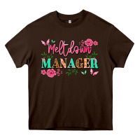 Chocolate Brown meltdown manager Heavy Core Tee - JahusDesignShop