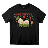 Black one merry para Heavy Core Tee - MaliasSmallBusiness