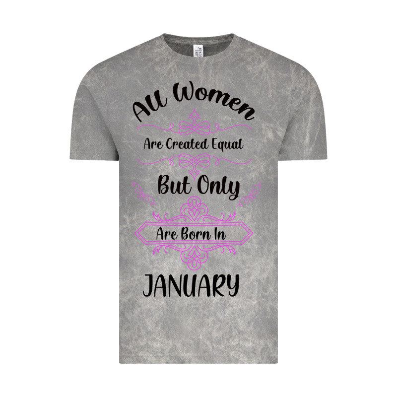 All Women Are Created Equal But Only The Smartest Are Born In January Vintage Tee by Bettercallsaul | Teevron