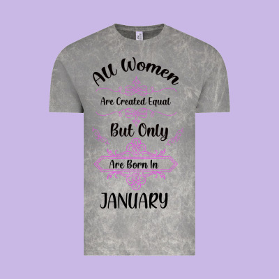 All Women Are Created Equal But Only The Smartest Are Born In January Vintage Tee Designed By Bettercallsaul