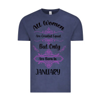 Vintage Denim all women are created equal but only the smartest are born in january Vintage Tee - Bettercallsaul