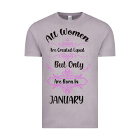 Vintage Zinc all women are created equal but only the smartest are born in january Vintage Tee - Bettercallsaul