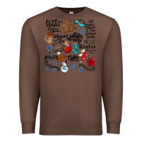 Chestnut winter festive essentials Premium Sweatshirt - CowhideDigitalArt