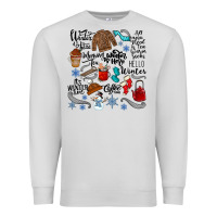 Dove Grey winter festive essentials Premium Sweatshirt - CowhideDigitalArt