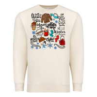 Sandshell winter festive essentials Premium Sweatshirt - CowhideDigitalArt