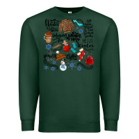 Sports Green winter festive essentials Premium Sweatshirt - CowhideDigitalArt