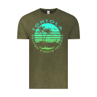 Vintage Olive Bvi Tortola British Caribbean Island Souvenir Vintage Tee - minhPixels