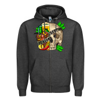 Charcoal Heather skull crawfish season Zipper Hoodie - FaDigitalArtStudio