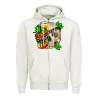Skull Crawfish Season Zipper Hoodie | Teevron