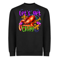 Black let's get cray with crawfish olivia Heavyweight Sweatshirt - OliviaCreatesArt