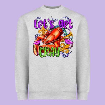 Let's Get Cray With Crawfish Olivia Heavyweight Sweatshirt Designed By Oliviacreatesart