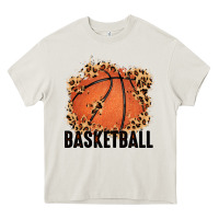 Cream custom name basketball Heavy Core Tee - MaliasSmallBusiness