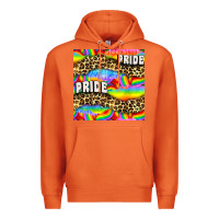 Carrot Pride lgbtq leopard with love and rainbow seamless Premium Hoodie - BundleAndBundleShop