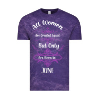 Cloud Purple all women are created equal but only the smartest are born in june Vintage Tee - Bettercallsaul