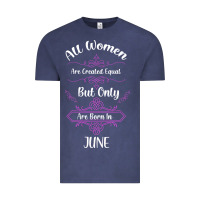Vintage Denim all women are created equal but only the smartest are born in june Vintage Tee - Bettercallsaul