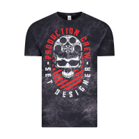 Cloud Black Production Crew Set Designer Movie Film Halloween Skull Vintage Tee - minhPixels