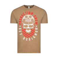 Vintage Coffee Production Crew Set Designer Movie Film Halloween Skull Vintage Tee - minhPixels