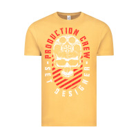 Vintage Mustard Production Crew Set Designer Movie Film Halloween Skull Vintage Tee - minhPixels