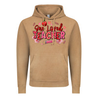 Vintage Camel one loved teacher afro messy bun Vintage Hoodie - texasbilliewilder