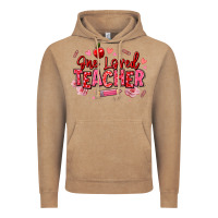 Vintage Coffee one loved teacher afro messy bun Vintage Hoodie - texasbilliewilder