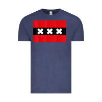 Vintage Denim amsterdam flag souvenir heritage travel gift t shirt Vintage Tee - minhPixels