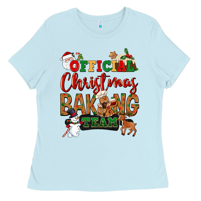 Official Christmas Baking Team Ladies Tee by NancyCooperArtShop | Teevron