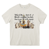 Cream nativity Heavy Core Tee - MaliasSmallBusiness