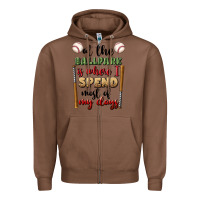 Chestnut at the ballpark is where i spend most my days Zipper Hoodie - BundleAndBundleShop