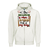 Oatmeal Heather at the ballpark is where i spend most my days Zipper Hoodie - BundleAndBundleShop