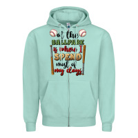 Seafoam at the ballpark is where i spend most my days Zipper Hoodie - BundleAndBundleShop