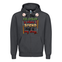 Smoke at the ballpark is where i spend most my days Zipper Hoodie - BundleAndBundleShop