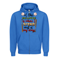 True Royal at the ballpark is where i spend most my days Zipper Hoodie - BundleAndBundleShop
