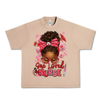Burro one loved nurse afro messy bun Urban Heavy Tee - texasbilliewilder