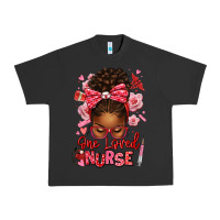 Pigment Black one loved nurse afro messy bun Urban Heavy Tee - texasbilliewilder