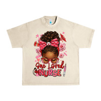 Sandshell one loved nurse afro messy bun Urban Heavy Tee - texasbilliewilder