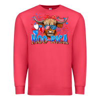 Cardinal moo rica Premium Sweatshirt - CowhideDigitalArt