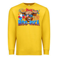 Lemon moo rica Premium Sweatshirt - CowhideDigitalArt