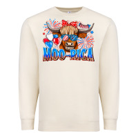 Sandshell moo rica Premium Sweatshirt - CowhideDigitalArt