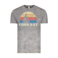 Cloud Rock Coos Bay Or Vintage Sailboat 70S Throwback Sunset Vintage Tee - minhPixels