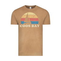 Vintage Camel Coos Bay Or Vintage Sailboat 70S Throwback Sunset Vintage Tee - minhPixels
