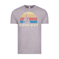 Vintage Zinc Coos Bay Or Vintage Sailboat 70S Throwback Sunset Vintage Tee - minhPixels