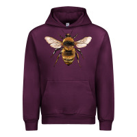Mauve Wine bee Urban Hoodie - Artiststas