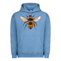 Pigment Pebble Blue bee Urban Hoodie - Artiststas