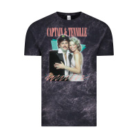 Cloud Black Captain Tennille Retro Fan Art Design gift Vintage Tee - minhPixels
